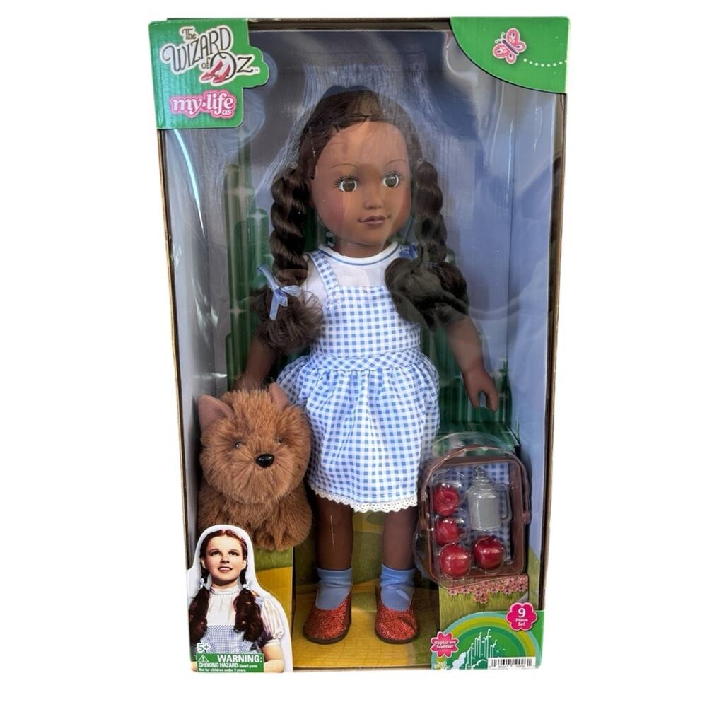 My Life As Wizard of Oz Dorothy Doll 18” Posable Brunette Hair Brown Eyes